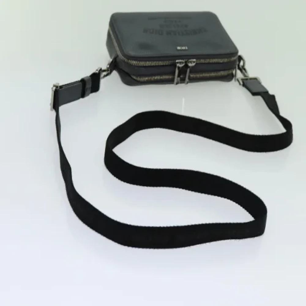 Dior Vintage Pre-owned Leather dior-bags Gray Dames