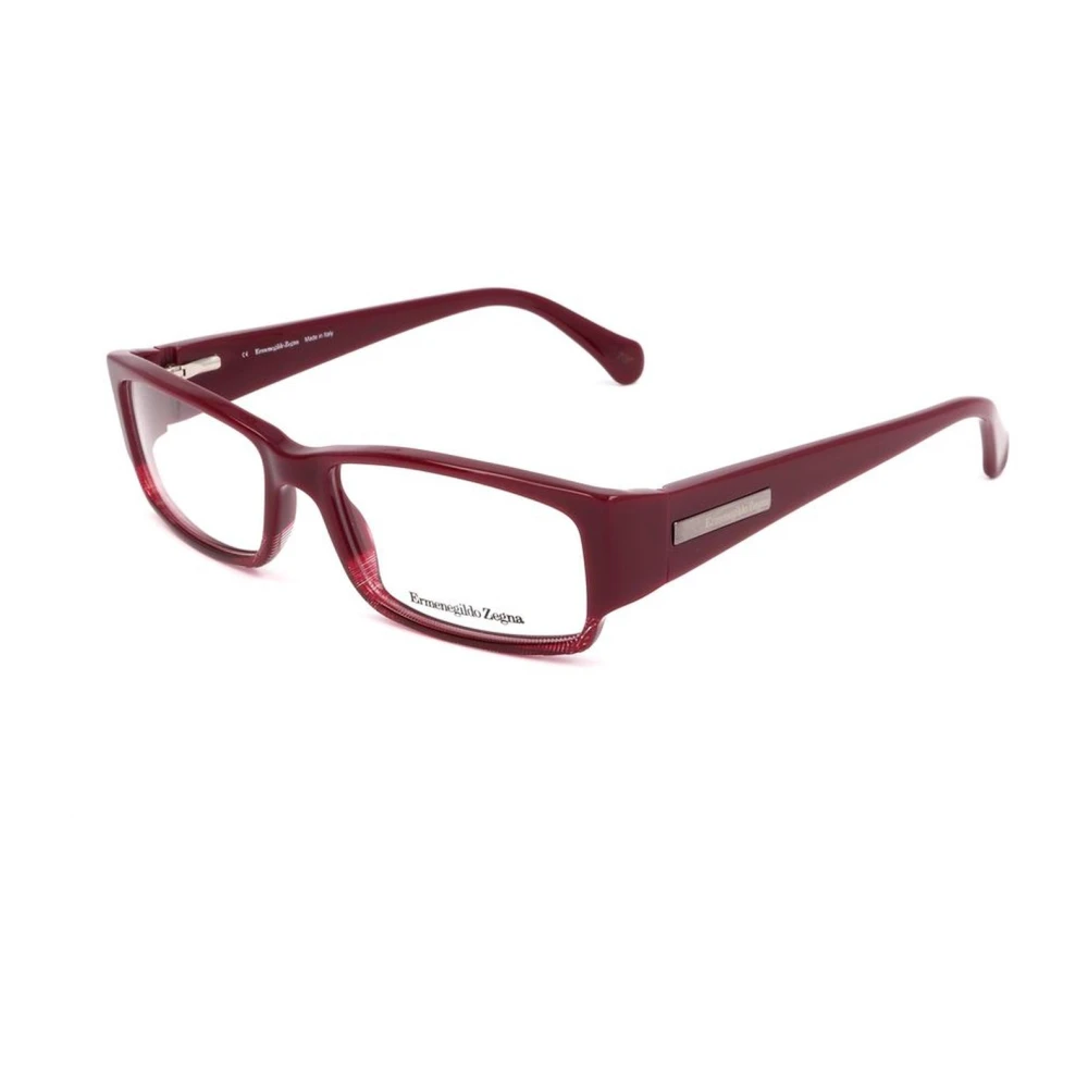 Ermenegildo Zegna Rode Plastic Unisex Frames met Wijzerplaat Red Unisex
