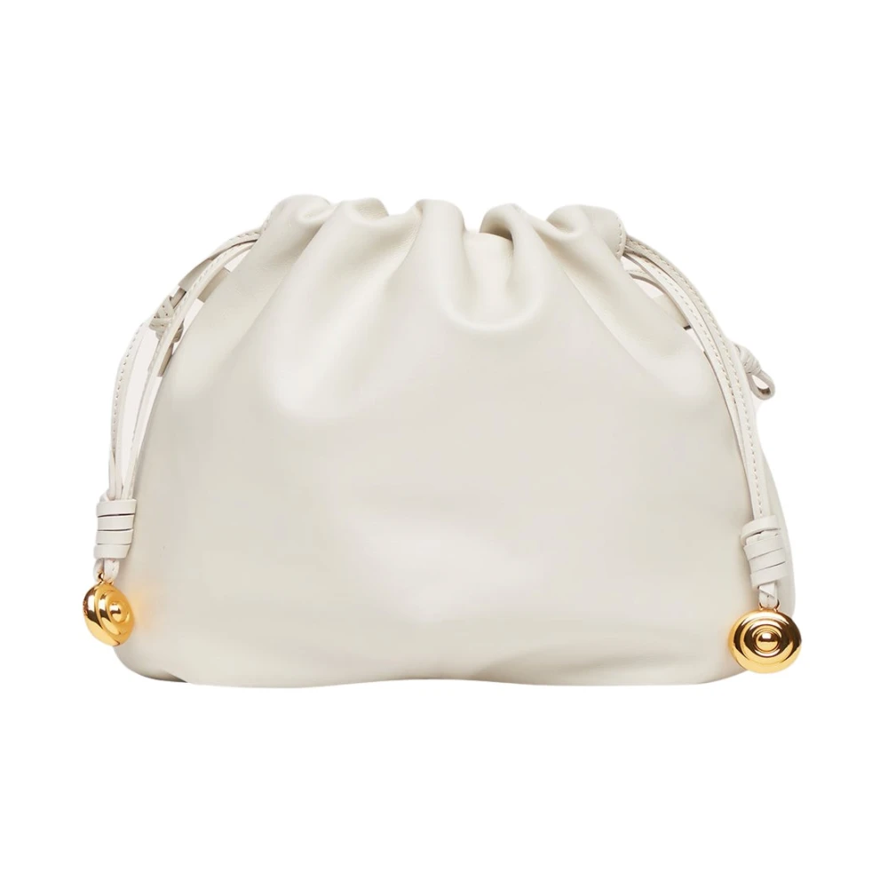 Little Liffner Kvinno Vit Väskor Dam, One Size, Läder, Charm Pouch Mini