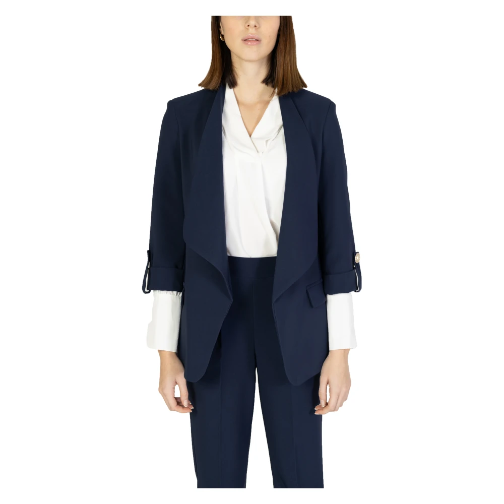 RINASCIMENTO Blauwe Polyester Damesjas Collectie Blue Dames