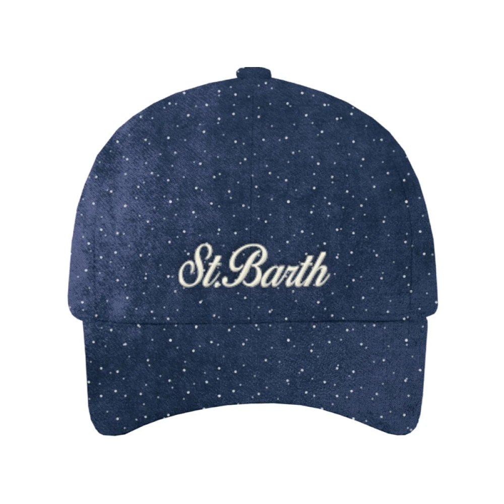 MC2 Saint Barth Baseballpet met Geborduurd Logo Blue Dames