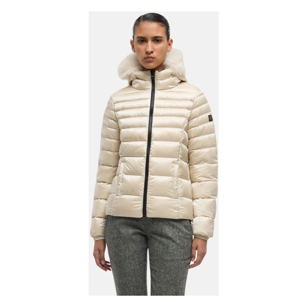 RefrigiWear Stijlvolle Winterjas Beige Dames