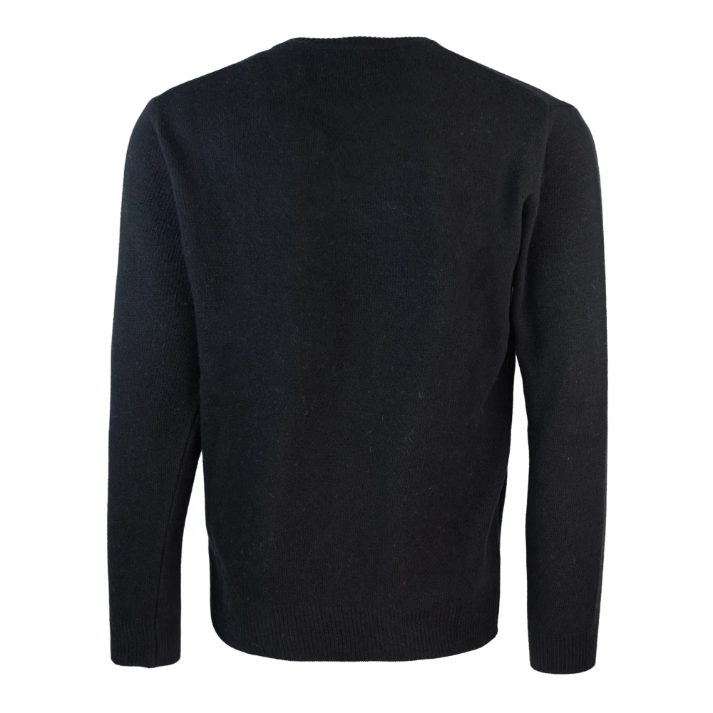 MC2 Saint Barth Kasjmier Groene Ski Sweater Grafisch Black Heren