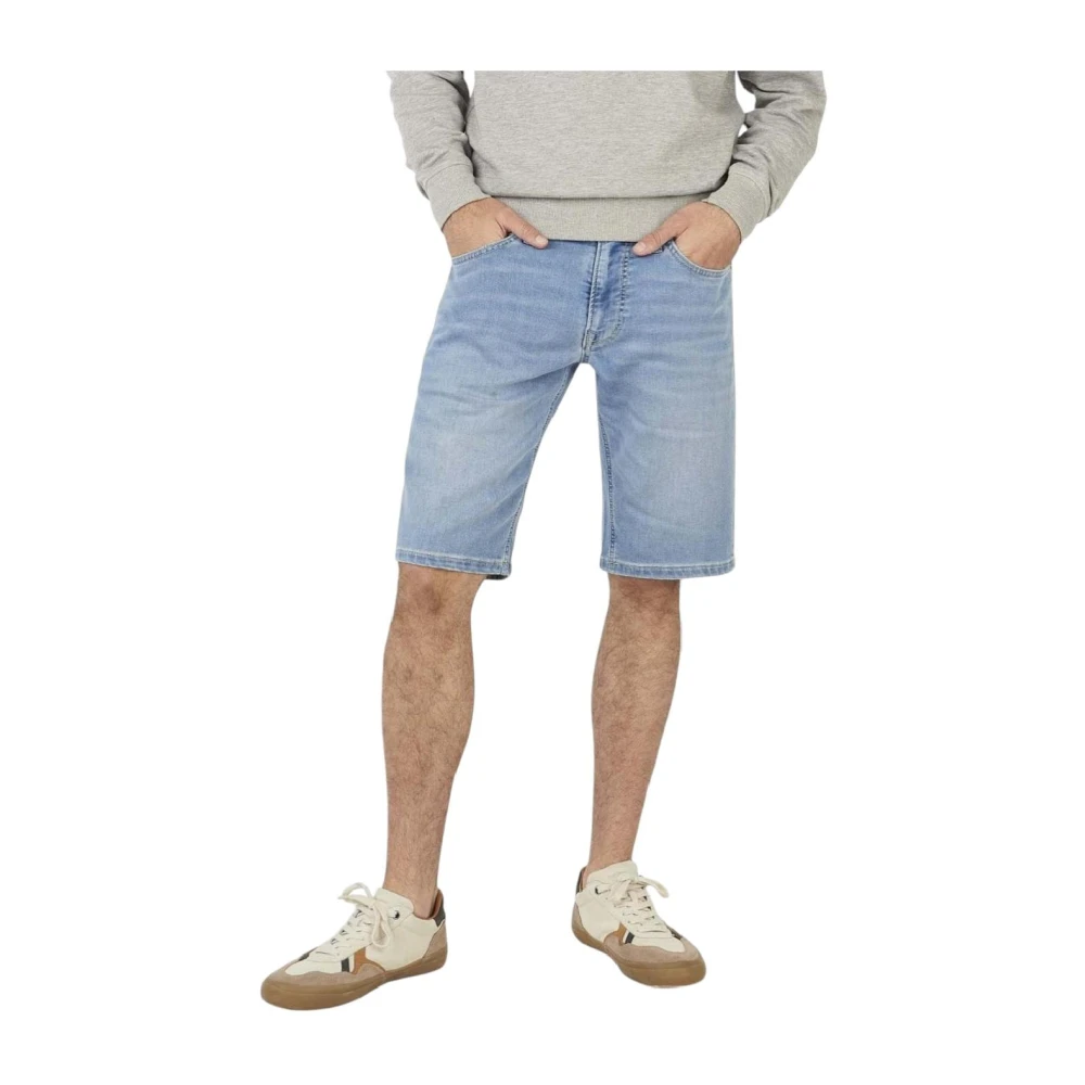 Pepe Jeans Men's Blue Denim Shorts, W34, Bermuda Slim