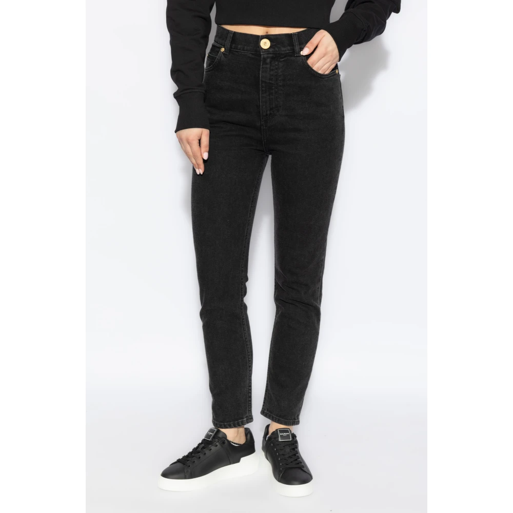 Balmain Slim-fit jeans Black Dames