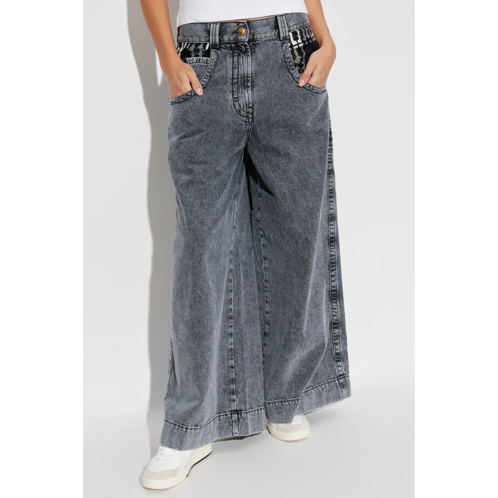 Palm Angels Flared jeans Gray Dames