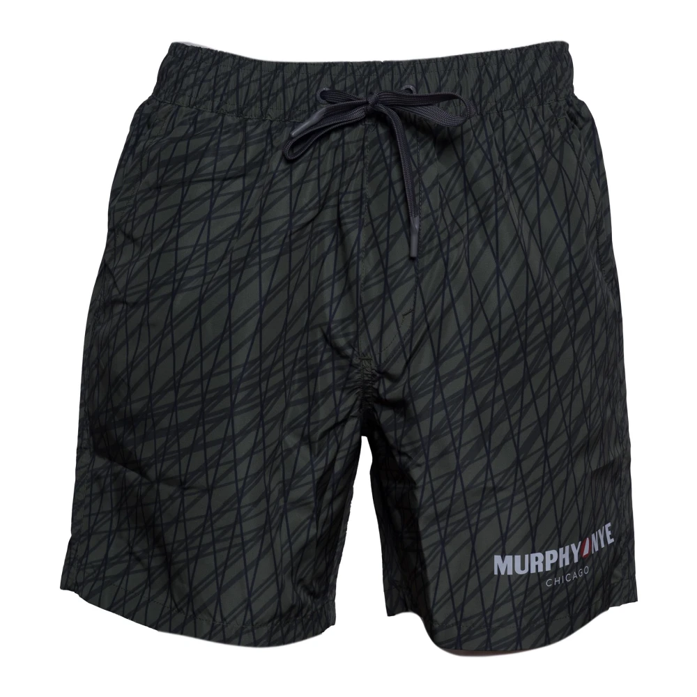 Murphy&Nye Gray Beachwear, Male, L, Bermuda Shorts