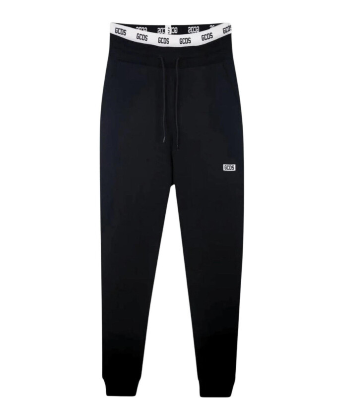 black-cotton-joggers-with-white-elastic-waistband