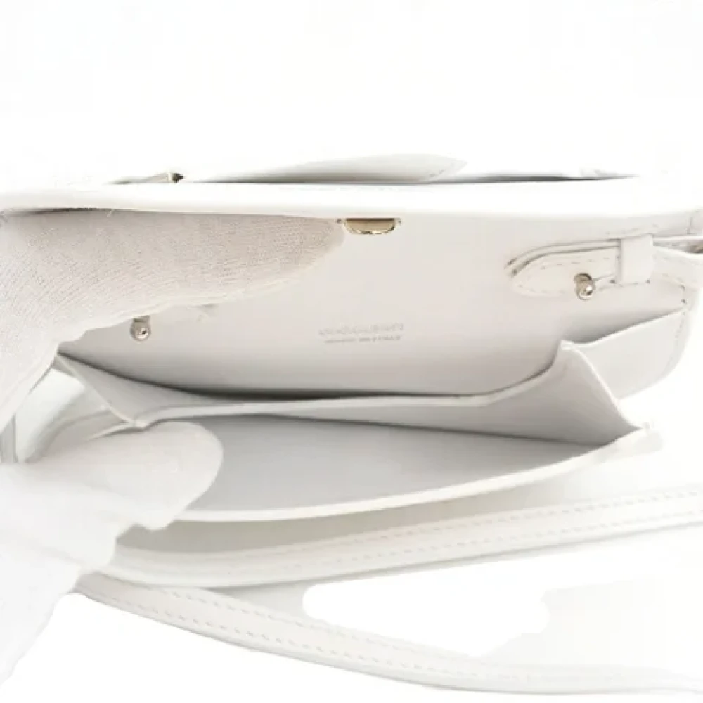 Burberry Vintage Pre-owned Leather crossbody-bags White Dames