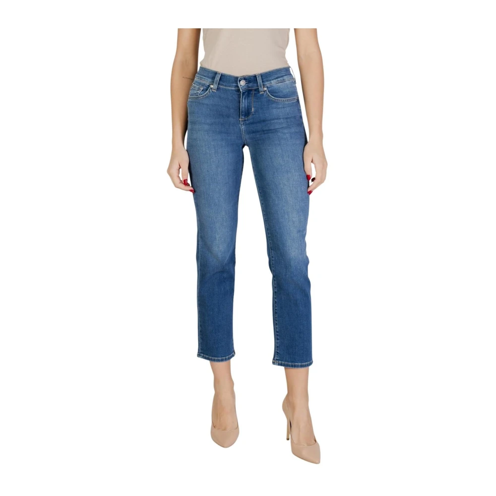 Liu Jo Vrouw Blauw Jeans Met Rits- En Knoopsluiting En Zakken
