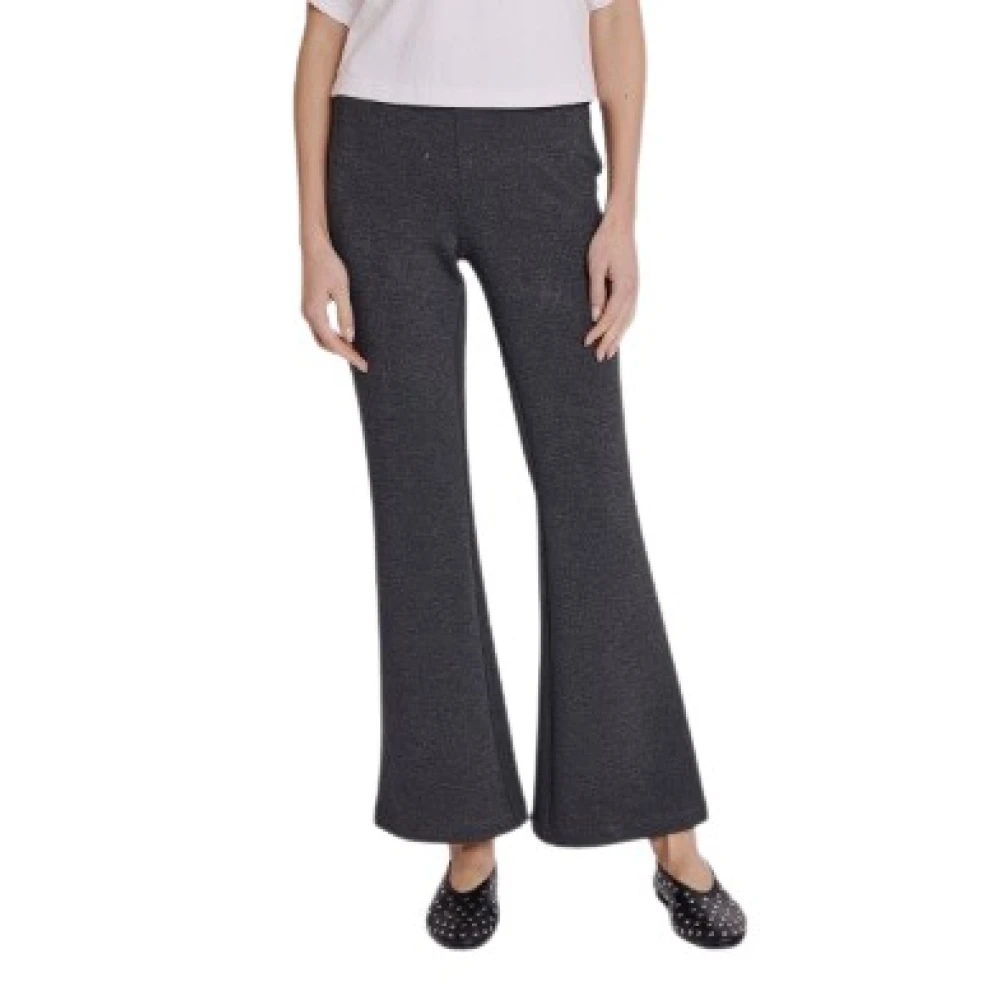 Berenice Wijde Grijze Broek Eenvoudige Stijl Black Dames