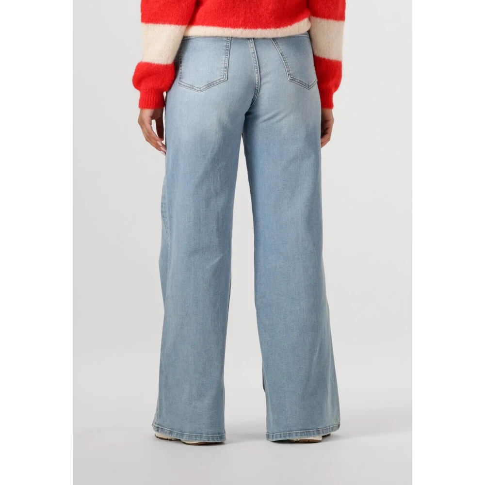By-Bar Lichtblauwe Wide Leg Denim Jeans Blue Dames