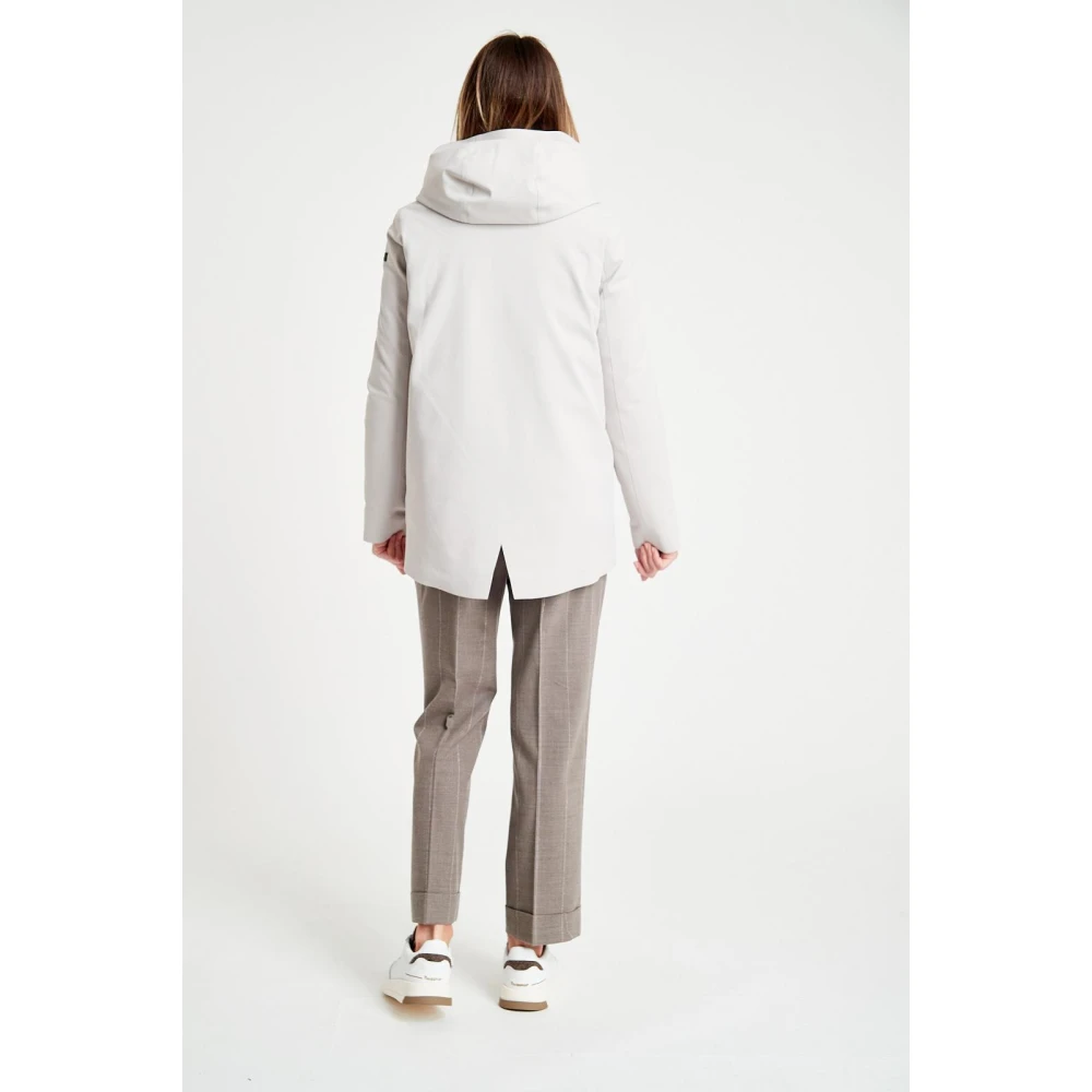 RRD Hooded Down Jacket Gray Dames