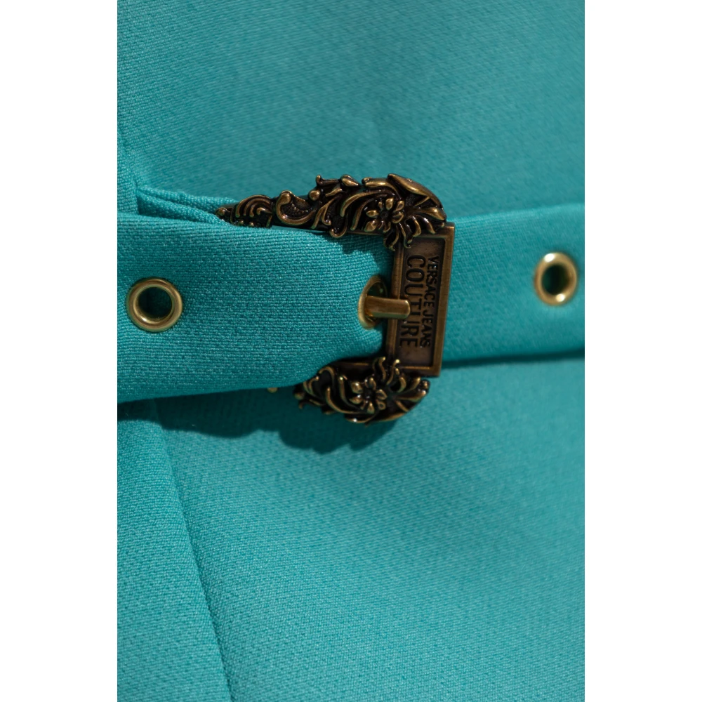 Versace Jeans Couture Blazer met gesloten revers Blue Dames