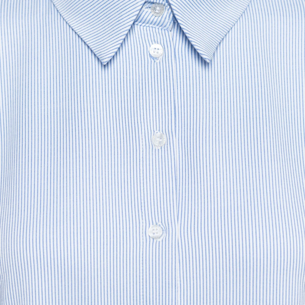 &Co Woman Overhemd met lange mouwen effen kleur Blue Dames
