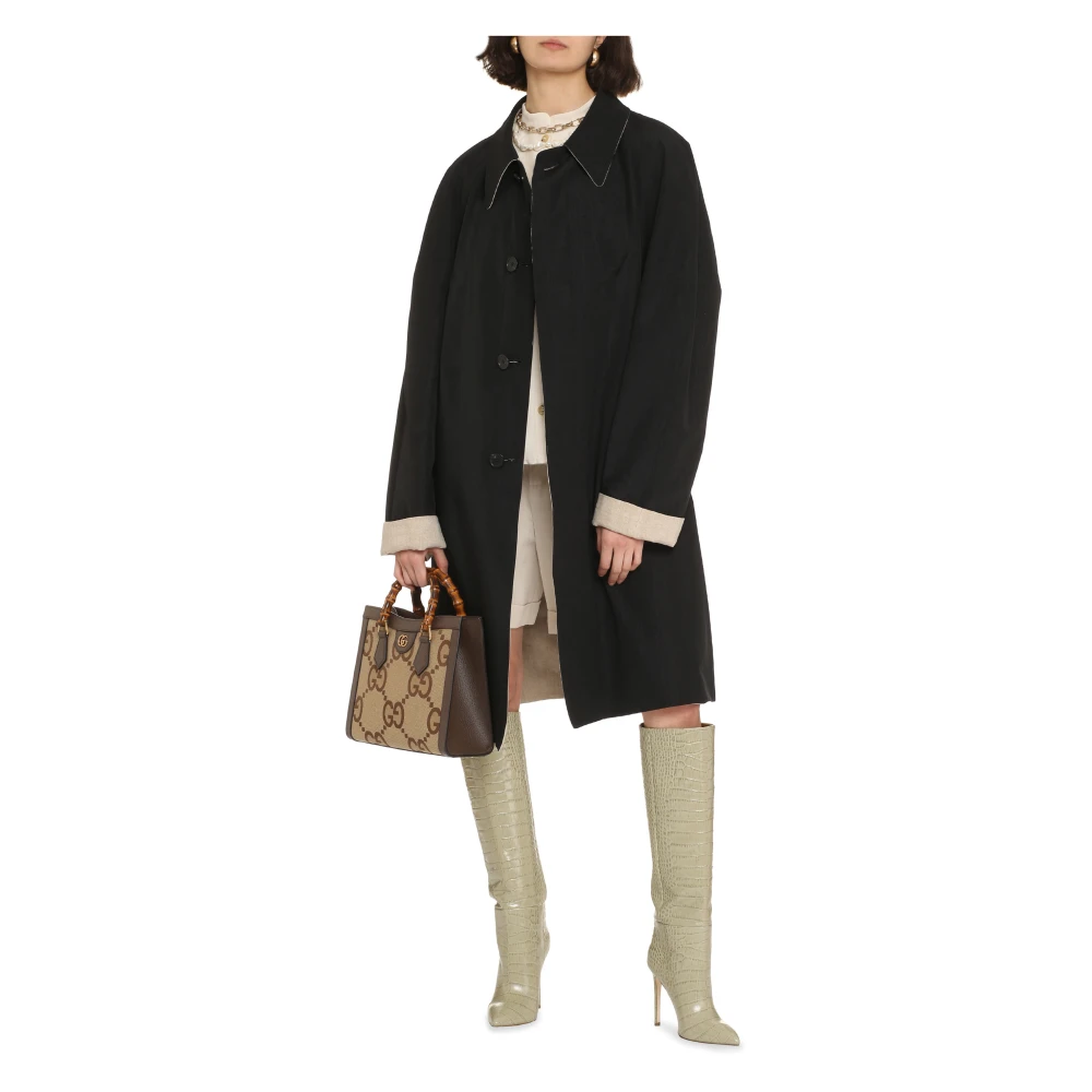 Maison Margiela Omkeerbare trenchcoat Black Dames