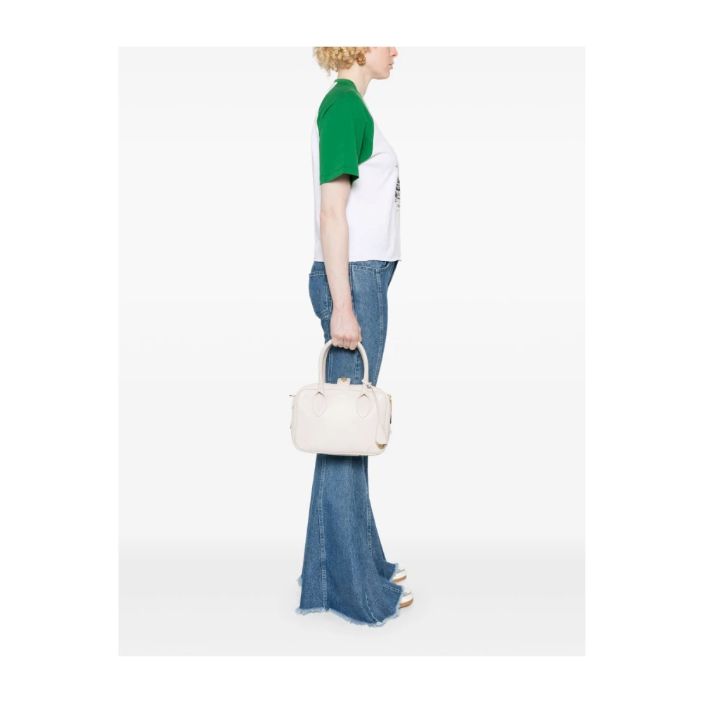 Golden Goose Crèmekleurige handtas met ritssluiting Beige Dames