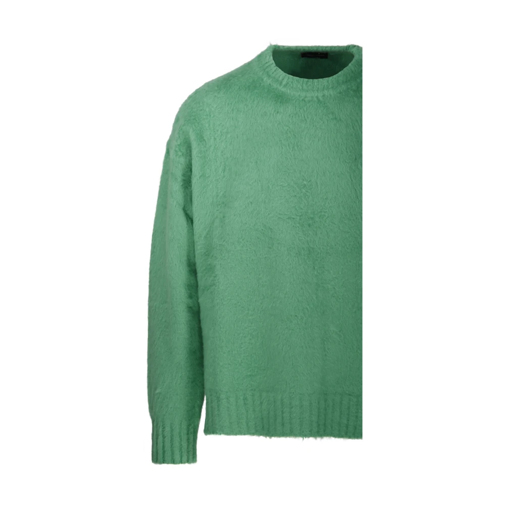 Roberto Collina Groene Ronde Hals Trui Green Heren