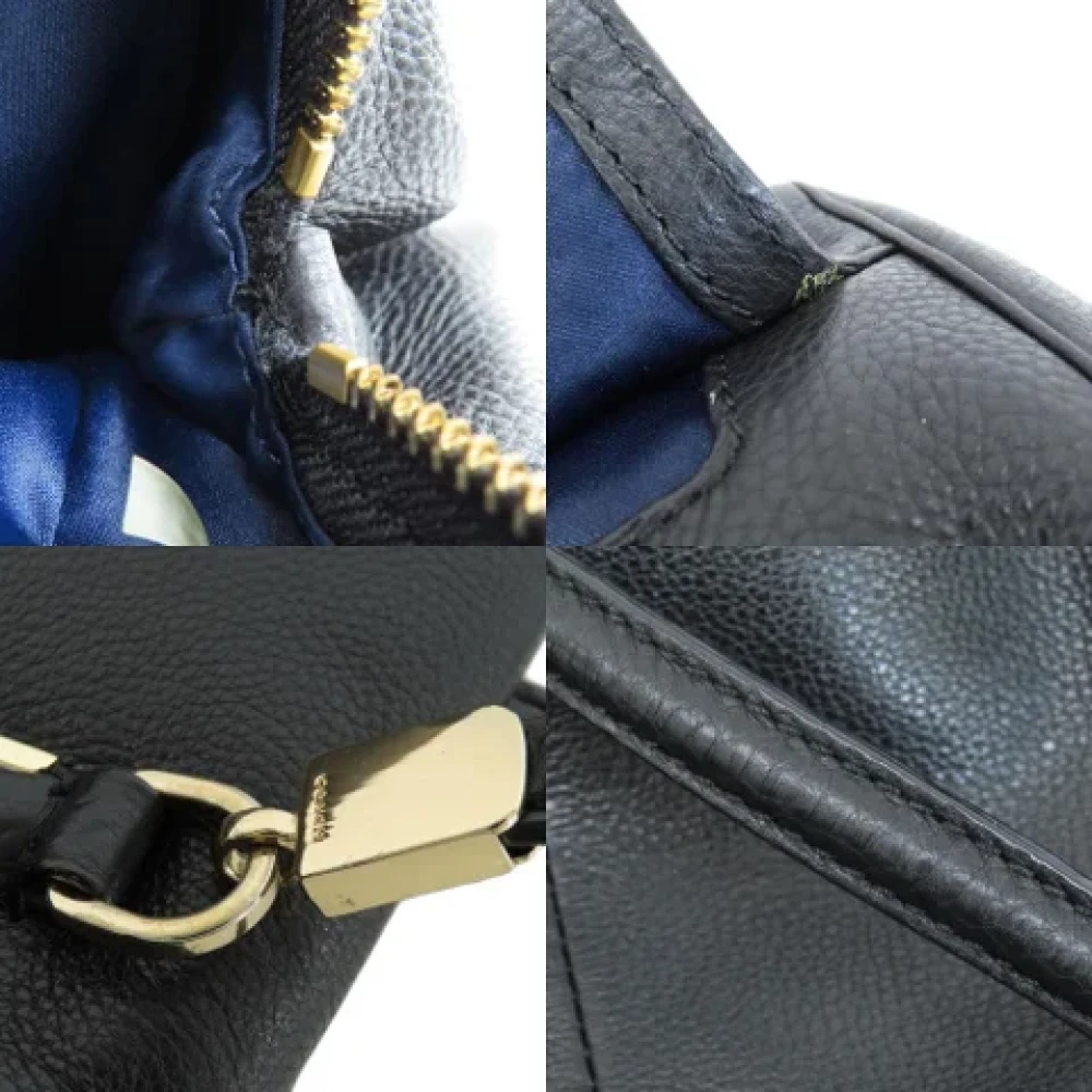 Coach Pre-owned Leather handbags Black Dames