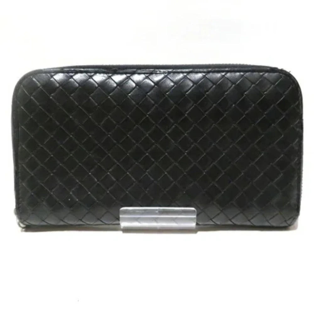 Bottega Veneta Vintage Pre-owned Leather wallets Black Dames