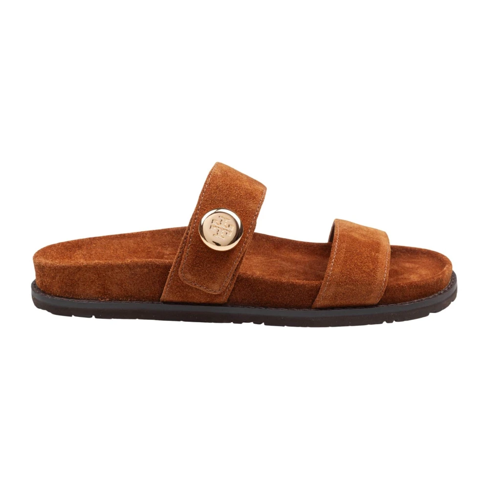 Tory Burch Women's Brown Sliders, 5 Uk, Slide Romy Sport