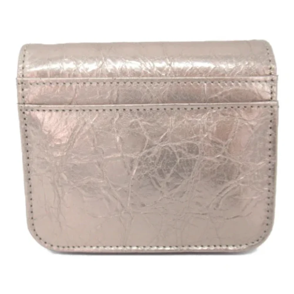 Balenciaga Vintage Pre-owned Leather wallets Beige Dames