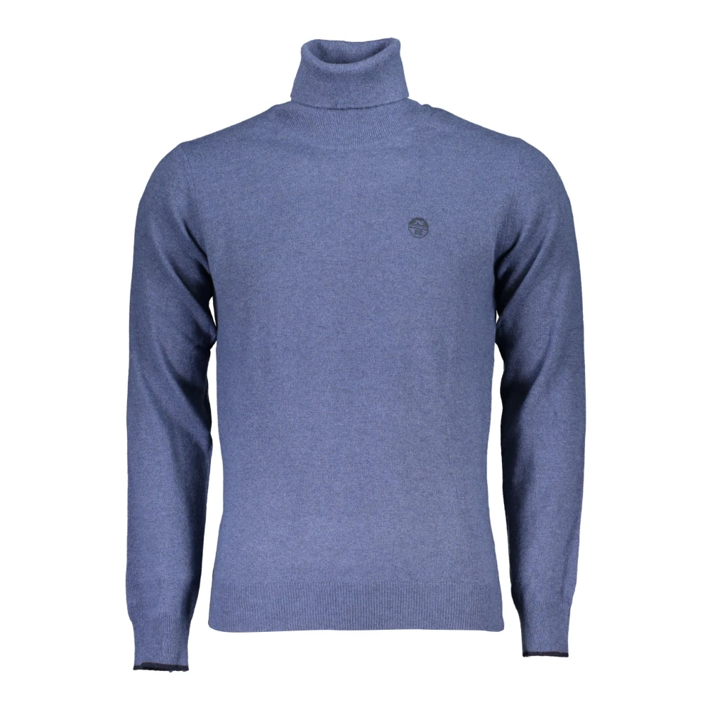 North Sails Blå Långärmad Tröja Med Broderi