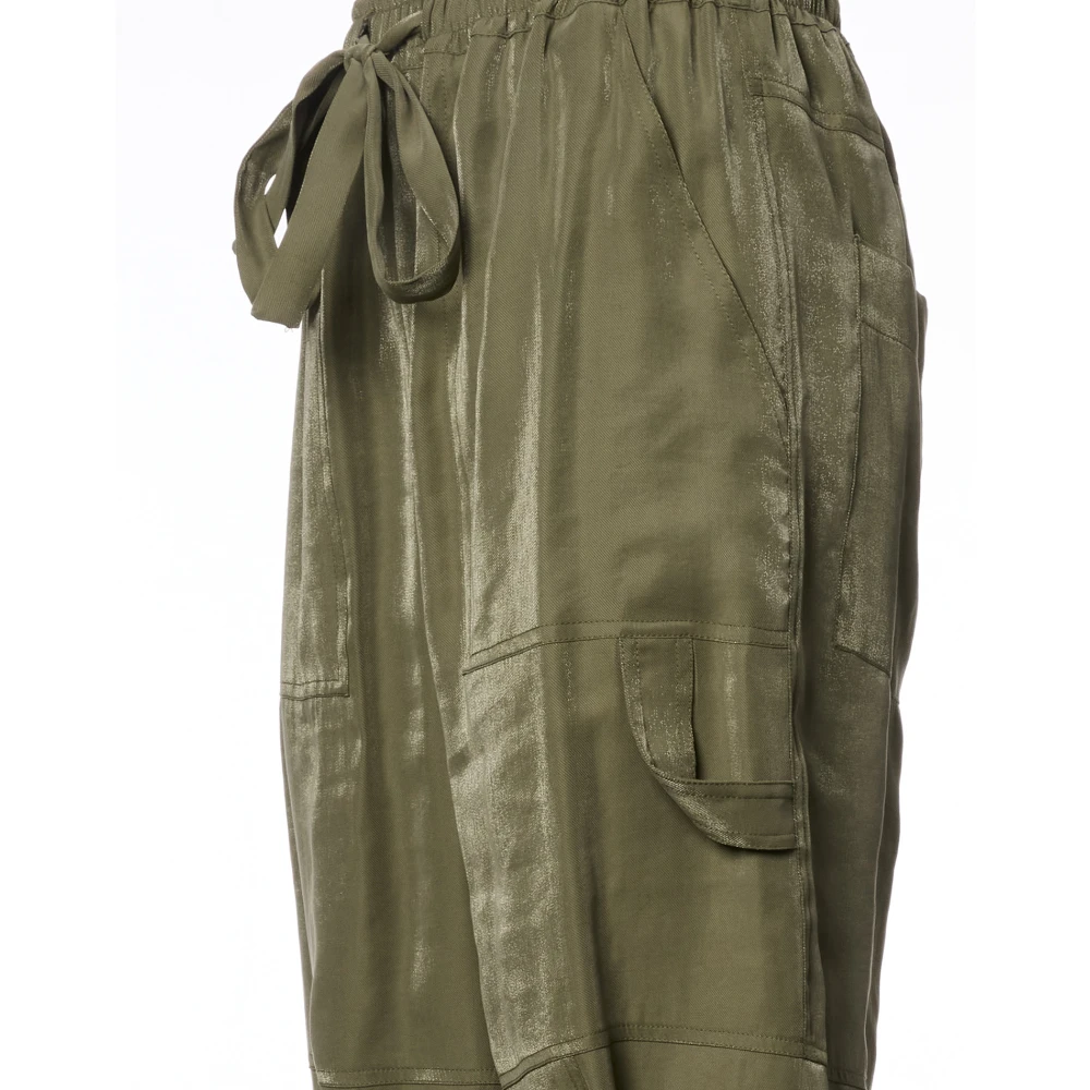 Manila Grace Tapered Trousers Green Dames