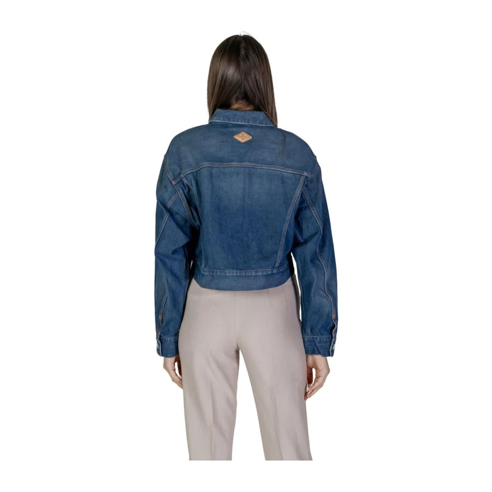 Replay Lente Zomer Katoenmix Jas Collectie Blue Dames