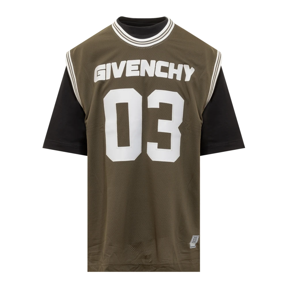 Givenchy Casual T-Shirt Layer Green Heren