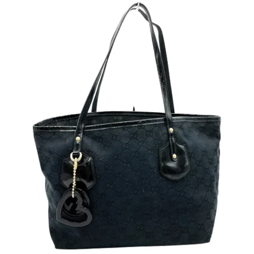 Gucci Vintage Pre-owned Canvas totes Black Dames