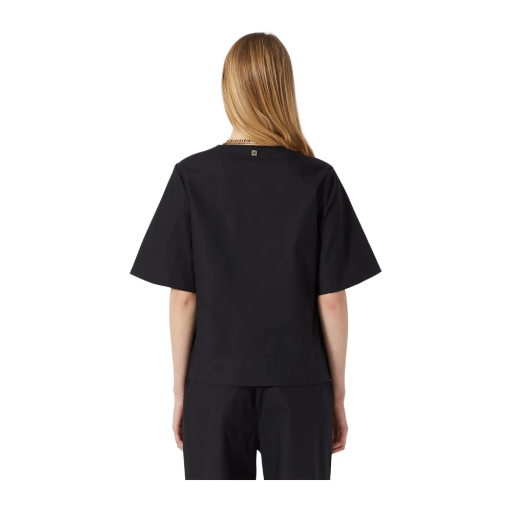 Manila Grace Stijlvolle Blouse voor Vrouwen Black Dames