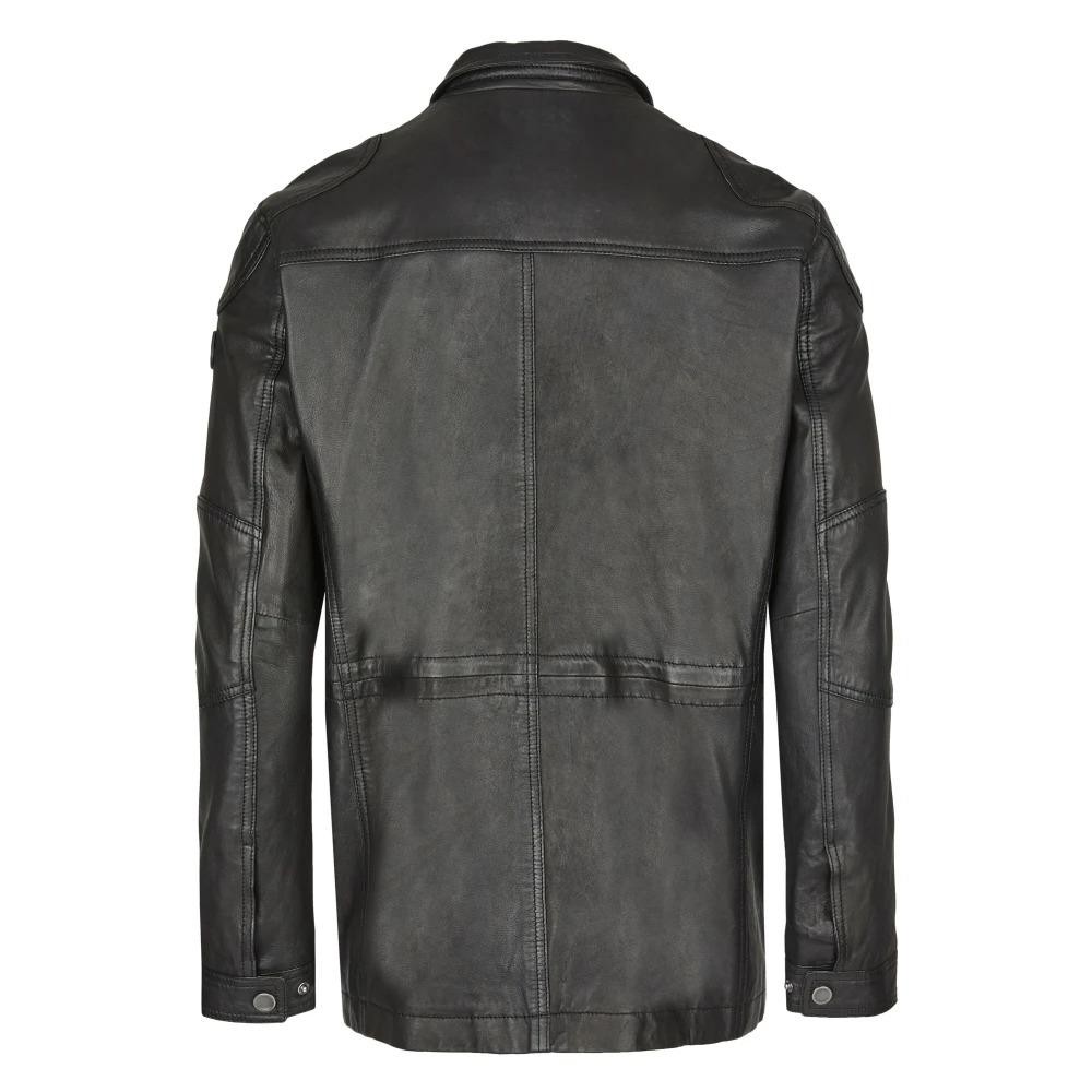 Bugatti Moderne Heren Leren Jas Andiamo Black Heren