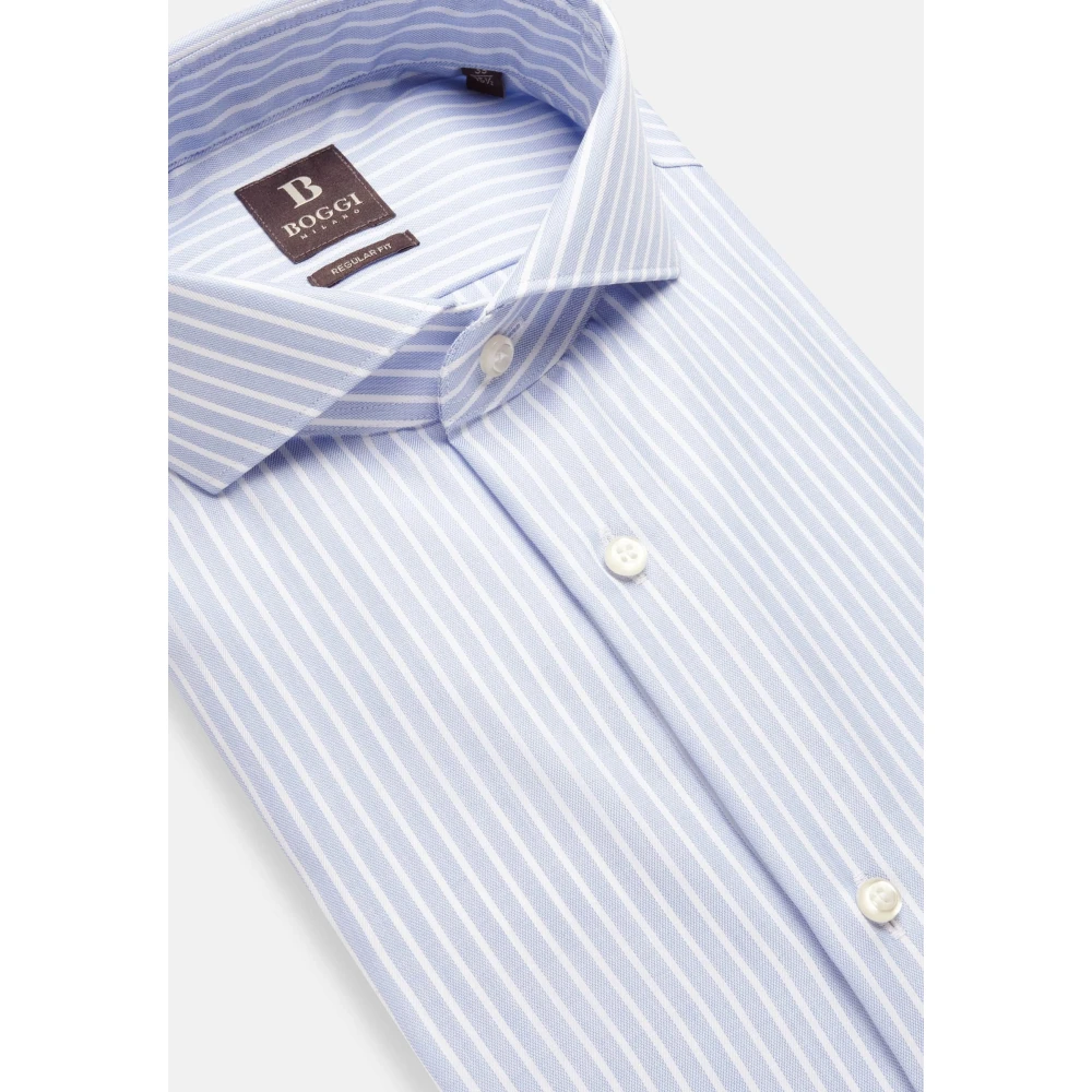 Boggi Milano Ultimate Non-Iron Hemd Blue Heren