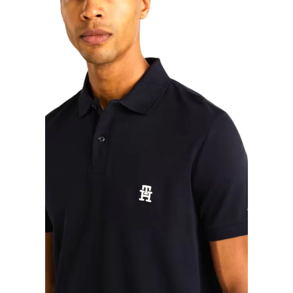 Tommy Hilfiger Polo Korte Mouw Blue Heren