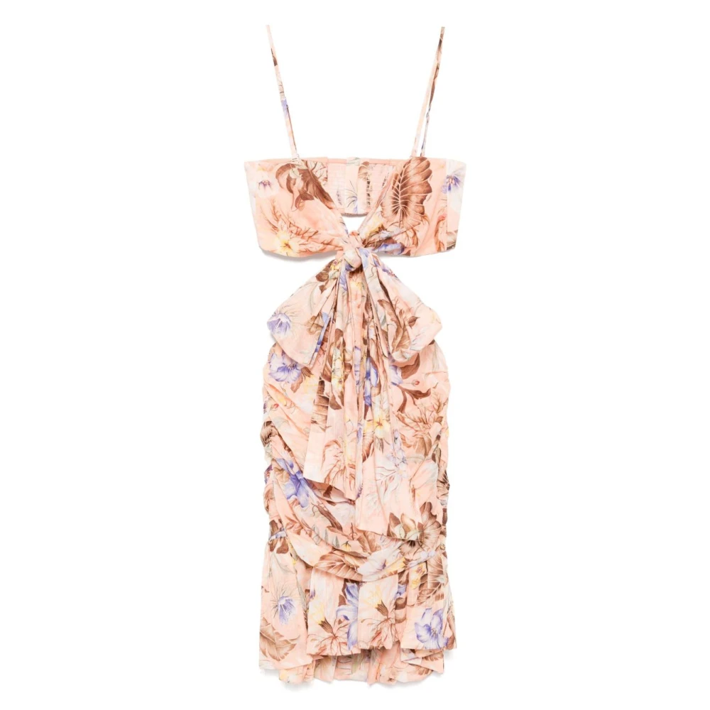 Zimmermann Women's Pink Dresses With Adjustable Straps - Short Dresses - S - Dresses
