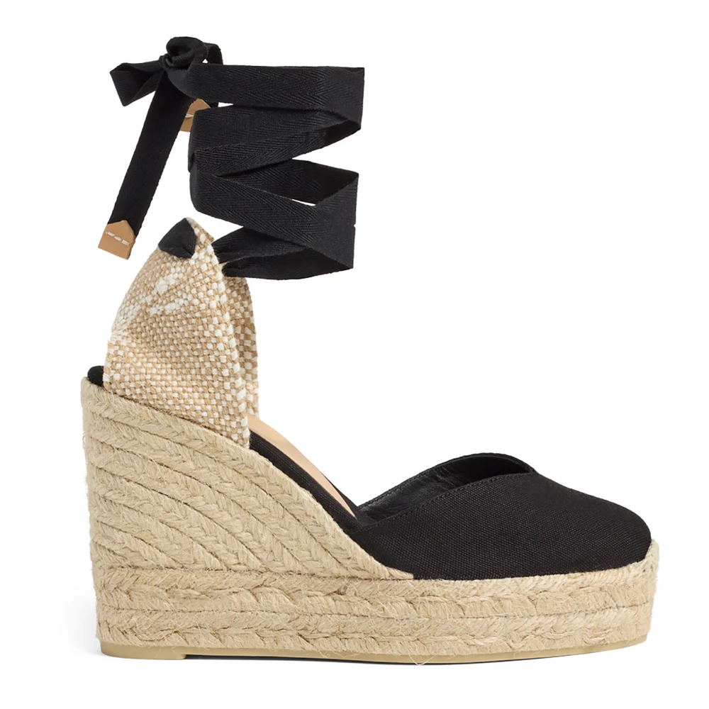 Castañer Women's Black Chiara/8Ed/001 11 Cm Wedges