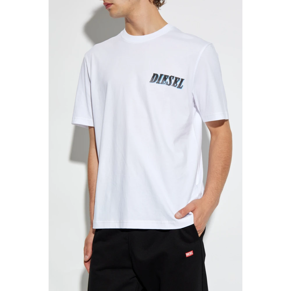 Diesel T-shirt `T-Adjust-K12` White Heren