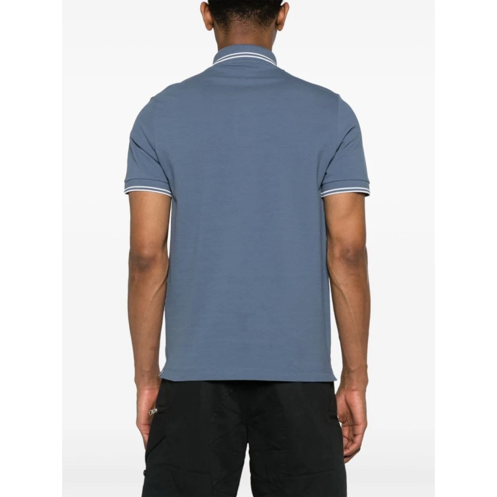 Stone Island Klassieke Polo Shirt voor Mannen Blue Heren