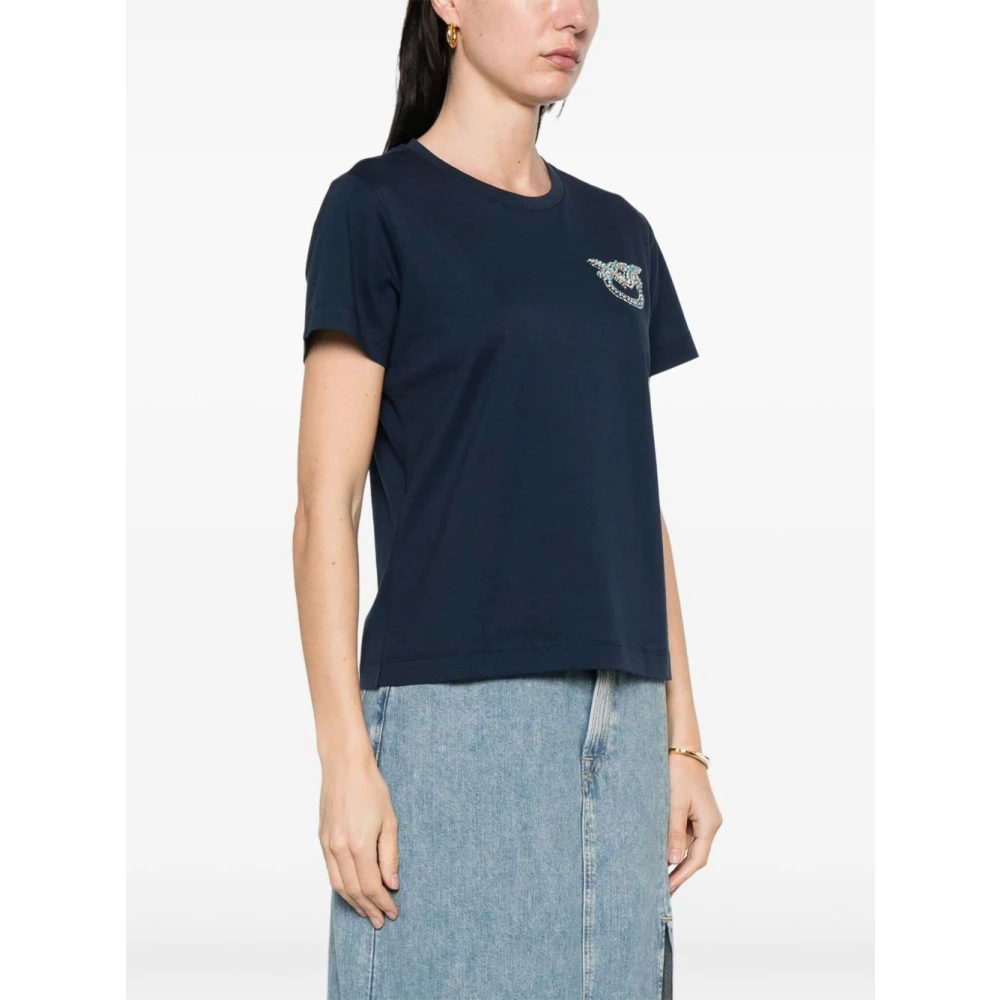 pinko Blauwe T-shirt en Polo Combo Blue Dames
