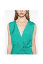 robe-vert-sarcelle-a-col-en-v-avec-details-plisses
