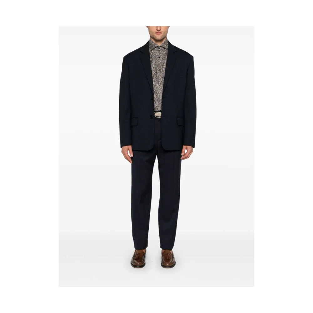 Barba Bloemenprint Katoenen Overhemd Brown Heren