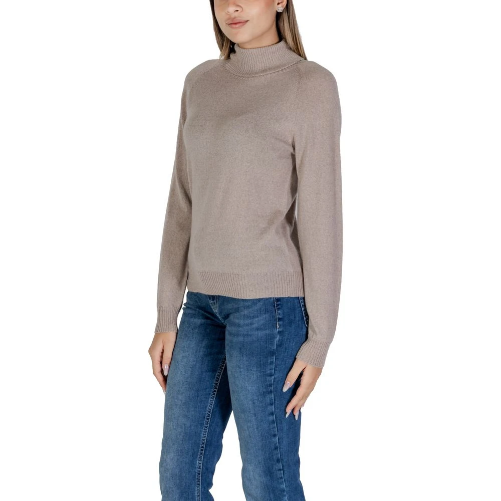 Sandro Ferrone Grijze Merino Gebreide Kleding Herfst Winter Collectie Gray Dames