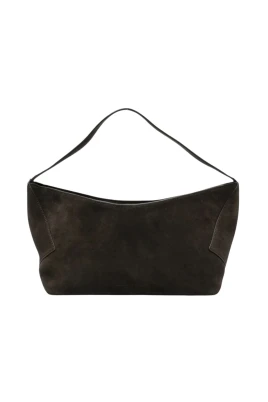 Hagu Fold Detail Zip Shoulder Bag