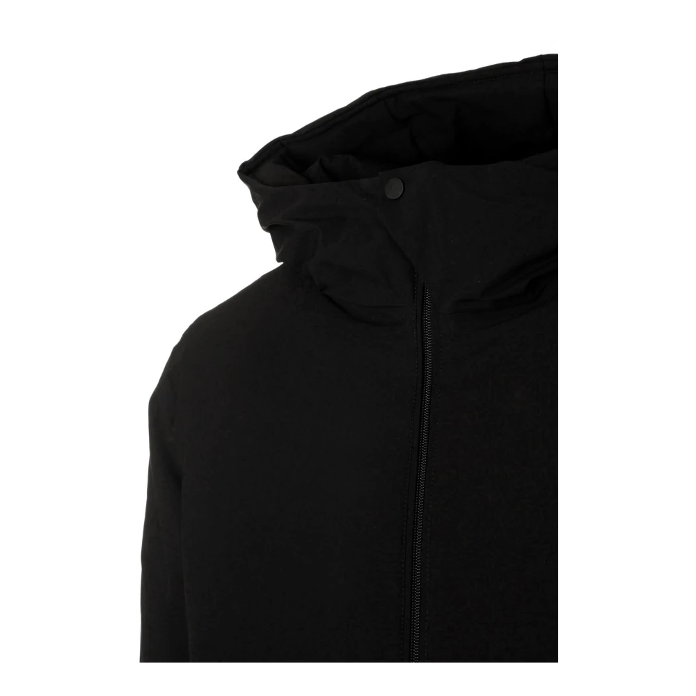 Elvine Lichte winterjas met verstelbare capuchon Black Heren