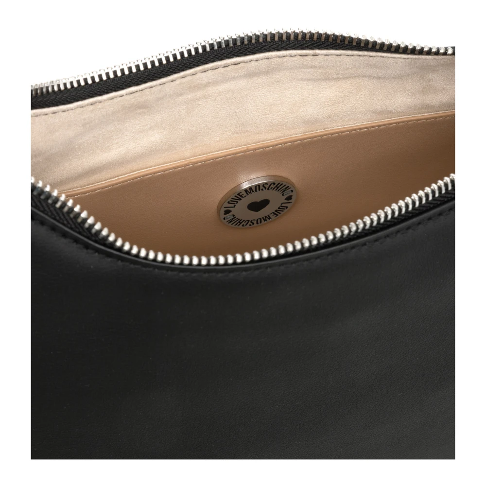Love Moschino Stijlvolle Lettering Hobo Tas Black Dames