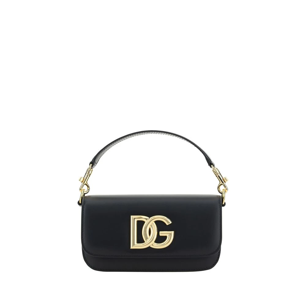Dolce & Gabbana Femme Noir Sacs, Taille: One Size Sac À Main En Cuir Glamour Avec Bandoulière Chaîne