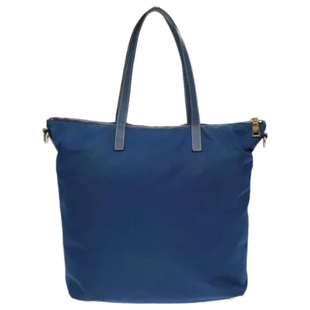 Prada Vintage Pre-owned Nylon prada-bags Blue Dames