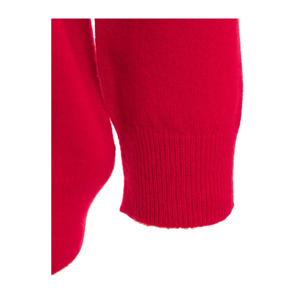 MVM Rode Cashmere Trui Aw24 Red Dames