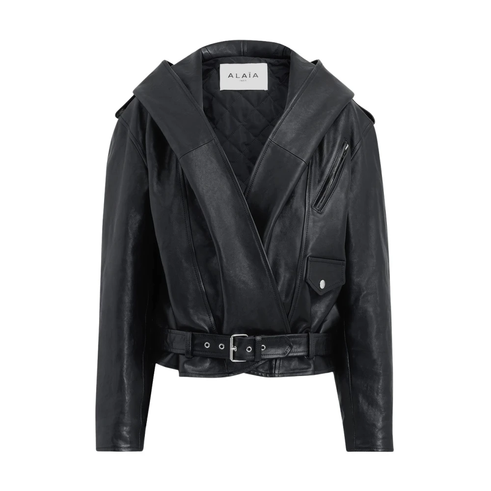 Jackets > Leather Jackets - - Alaïa - Modalova